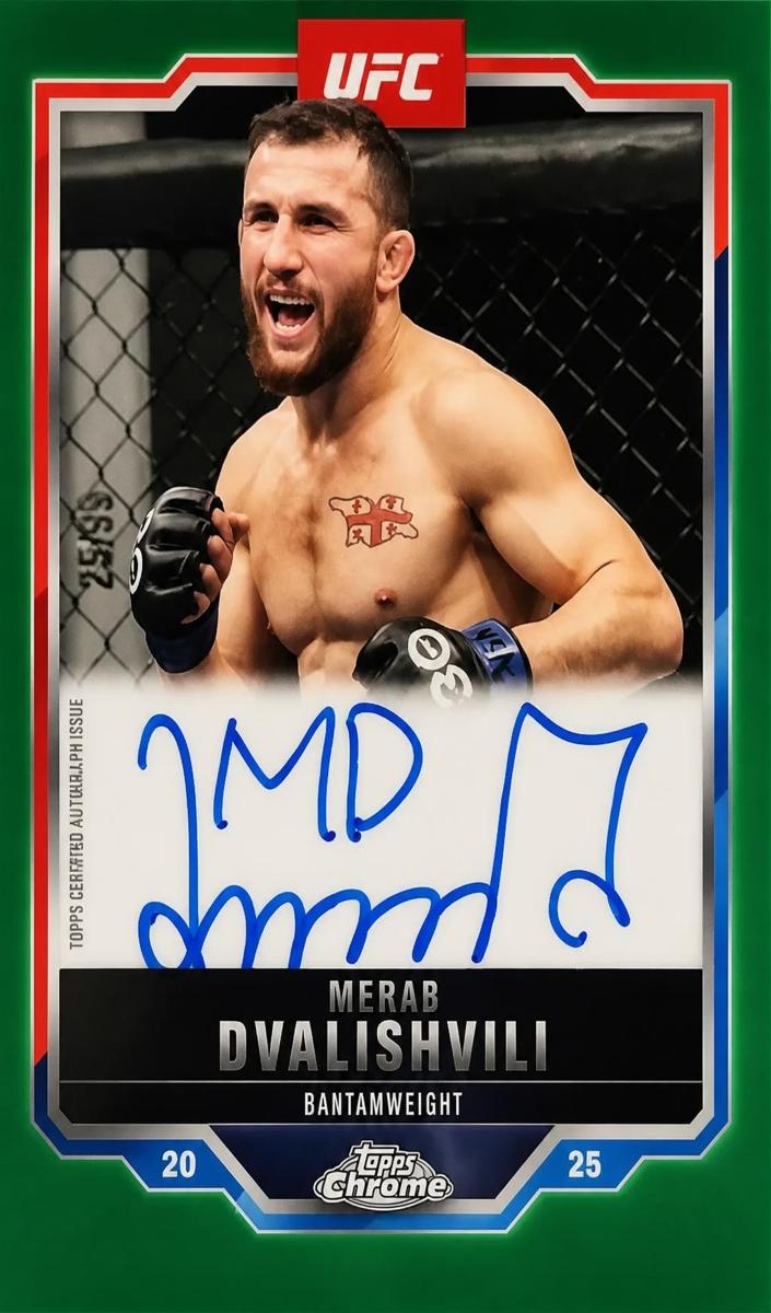 2025 Merab Dvalishvili [Green Refractor] #CVA-MI