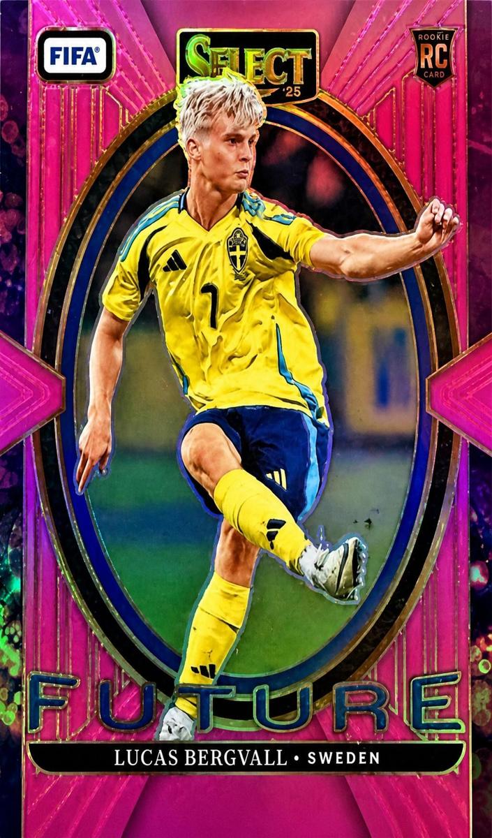 2024 Panini Select FIFA Lucas Bergvall [Red Wave] #11 card