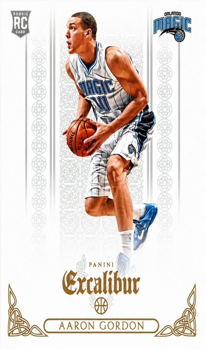 2014 Panini Excalibur Aaron Gordon [Gold] #153 card