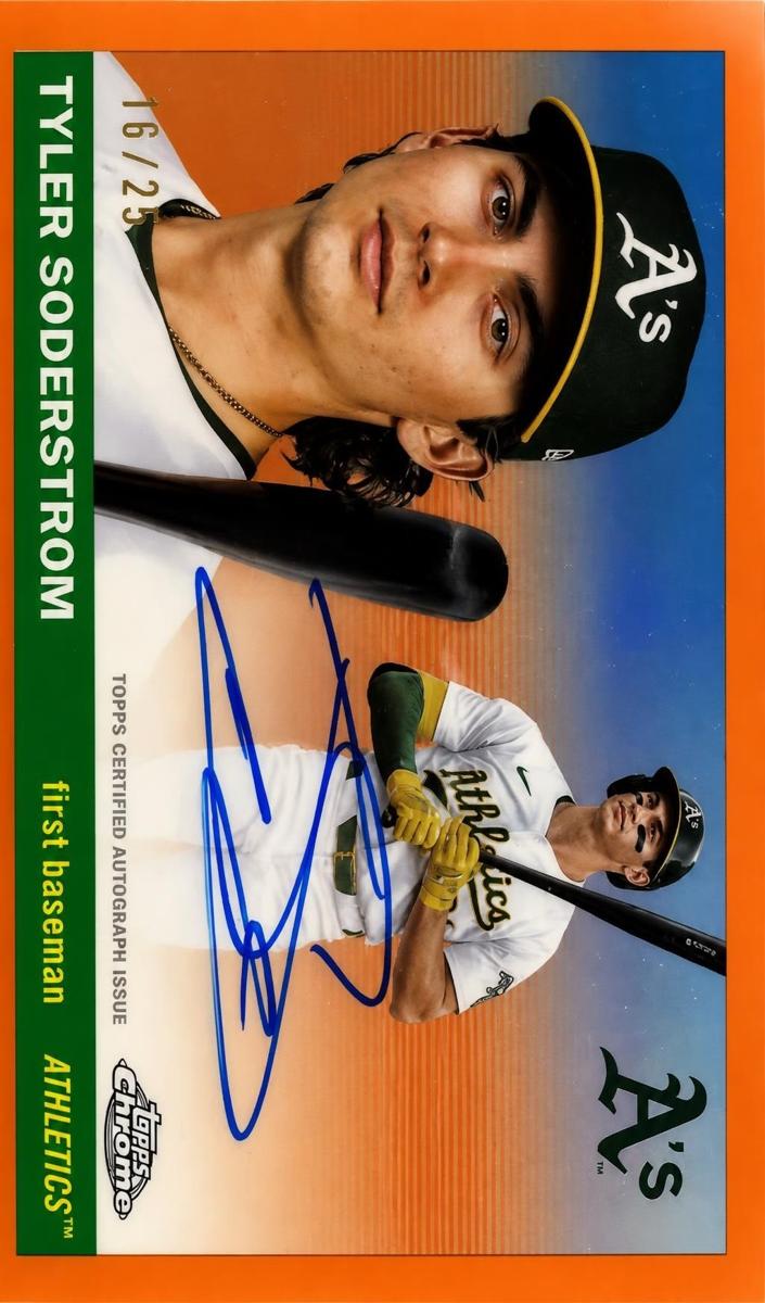 Tyler Soderstrom 2025 Chrome Platinum card