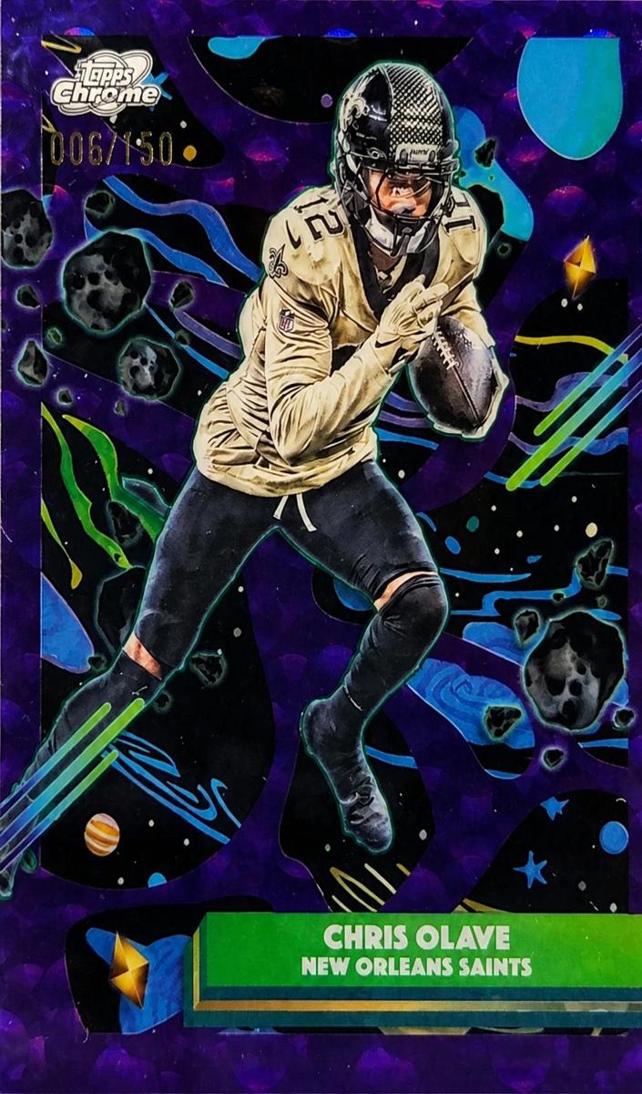 2025 Topps Cosmic Chrome Chris Olave [Purple Nebula Refractor] #70 card