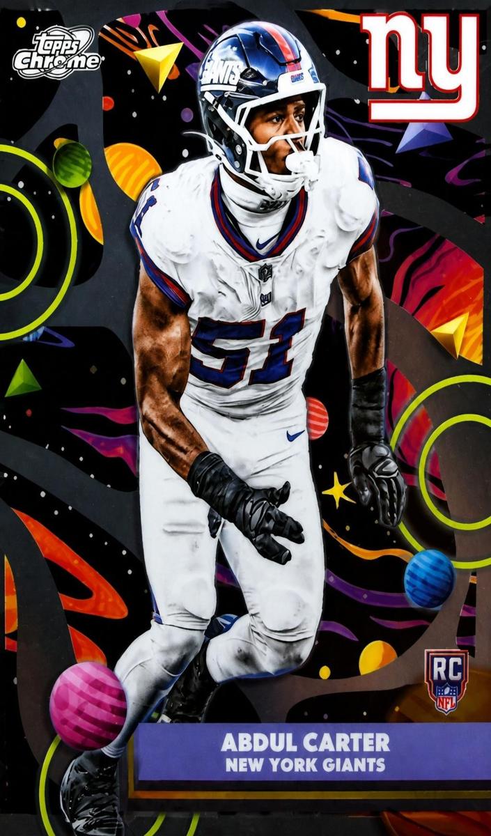 2025 Topps Cosmic Chrome Abdul Carter [White Hole Refractor] #173 card
