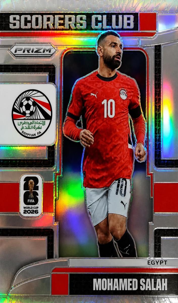 2026 Panini Prizm FIFA World Cup Mohamed Salah [Silver] #19 card
