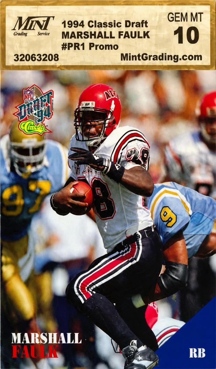 Marshall Faulk - 1994 Classic NFL Draft Football