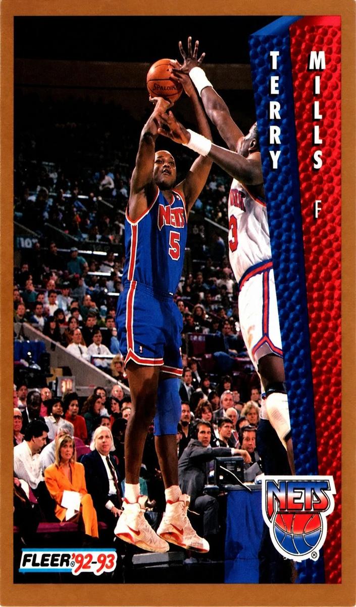 1992 Fleer Terry Mills #145 card