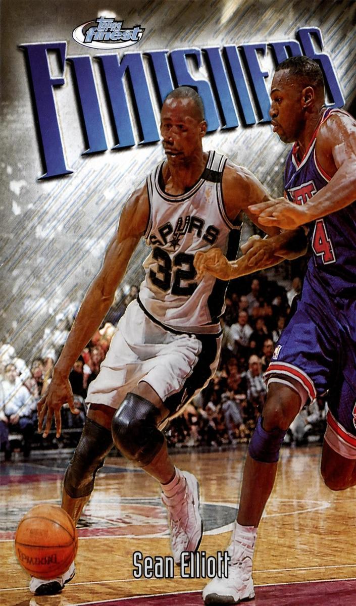 1997 Topps Finest Sean Elliott #128 card