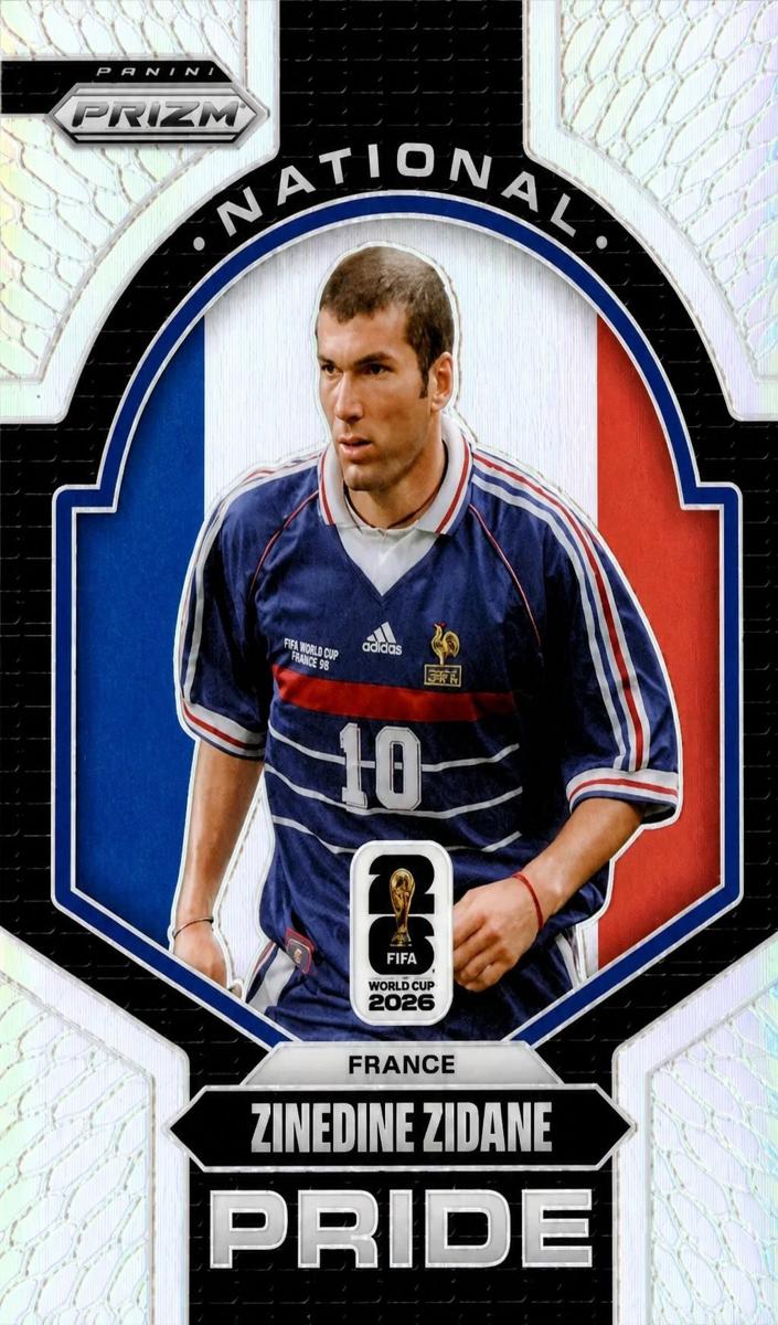 2026 Panini Prizm FIFA World Cup Zinedine Zidane #43 card