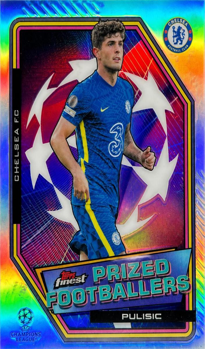 2021 Topps Finest UEFA Champions League Christian Pulisic #PF-10 card