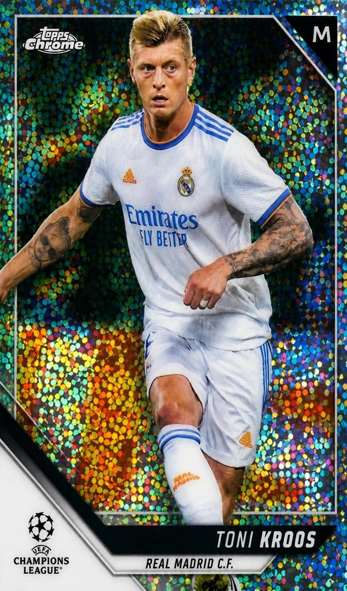 2021 Topps Chrome UEFA Champions League Toni Kroos [Orange] #8 card