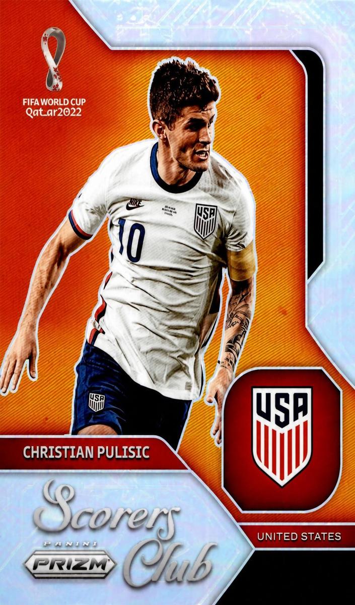 2022 Panini Prizm FIFA World Cup Qatar Christian Pulisic [Silver] #22 card