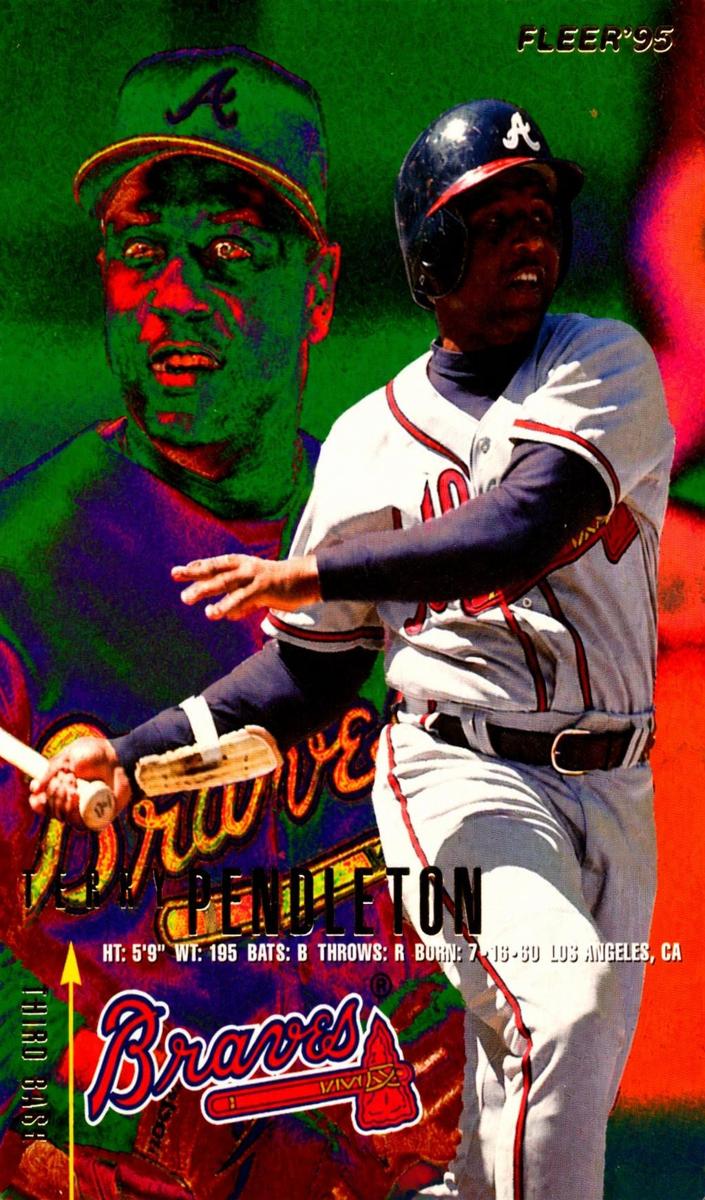 1995 Fleer Terry Pendleton #317 card