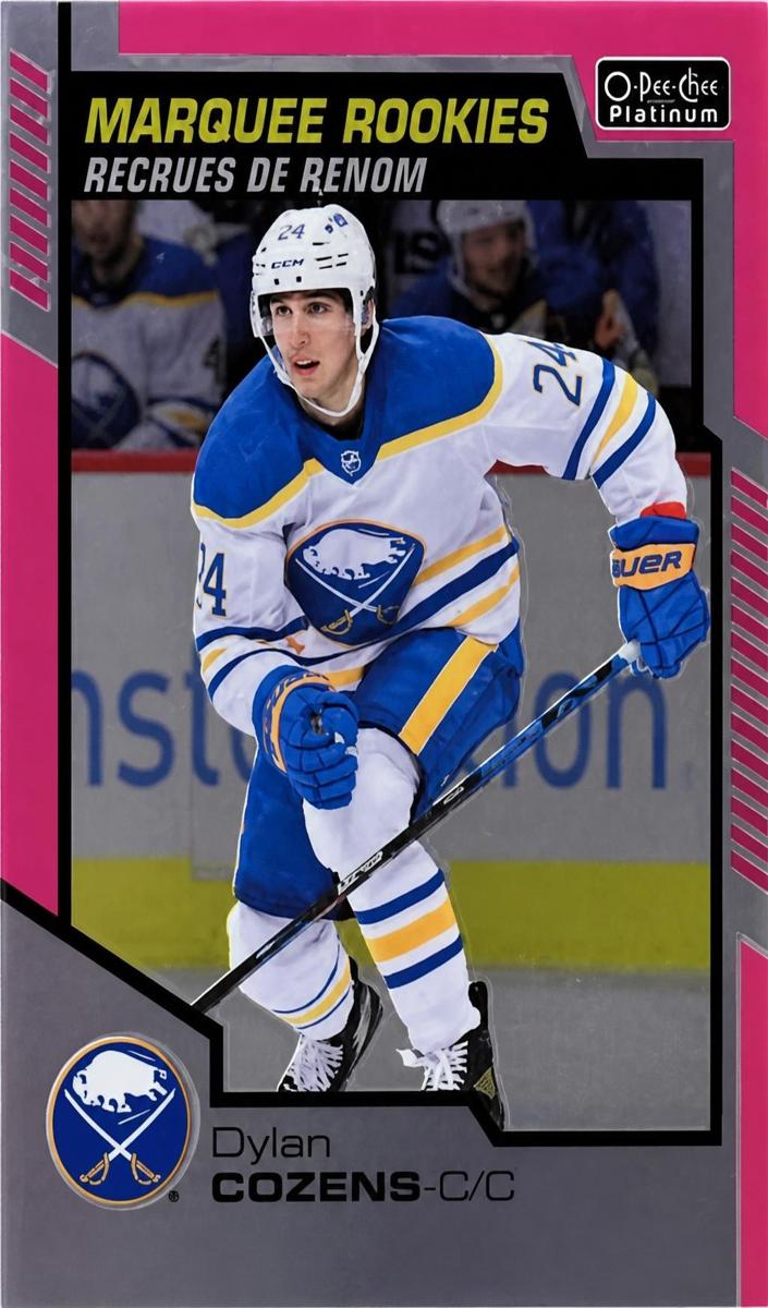 2020 O-Pee-Chee Platinum Dylan Cozens [Matte Pink] #197 card