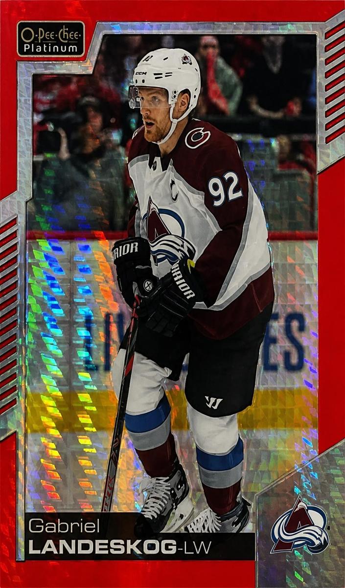 2020 O-Pee-Chee Platinum Gabriel Landeskog [Aquamarine] #63 card