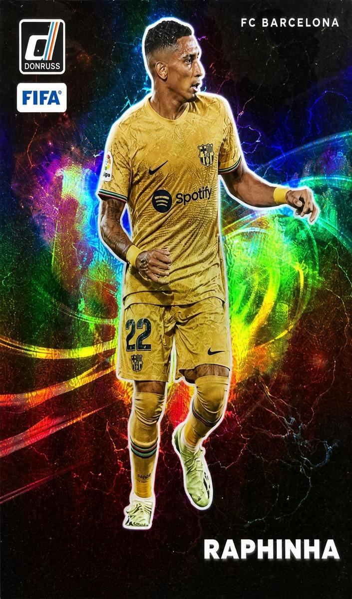 2022 Panini Donruss Raphinha #8 card