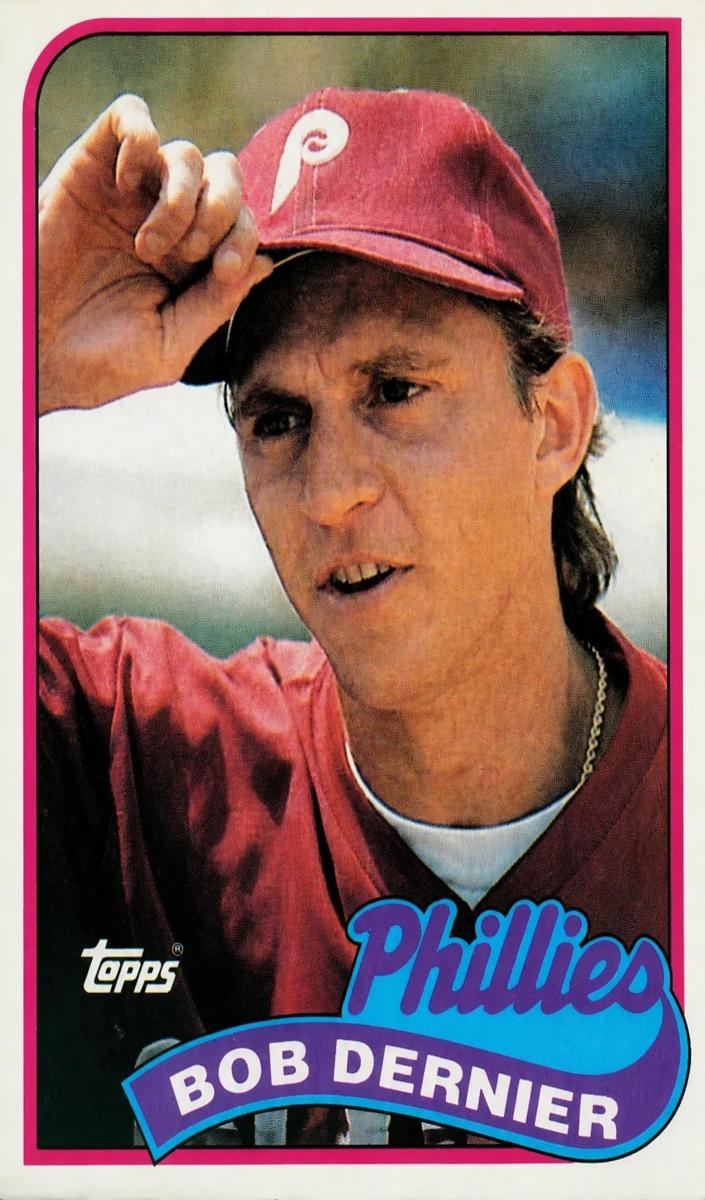 1989 Topps Bob Dernier #418 card