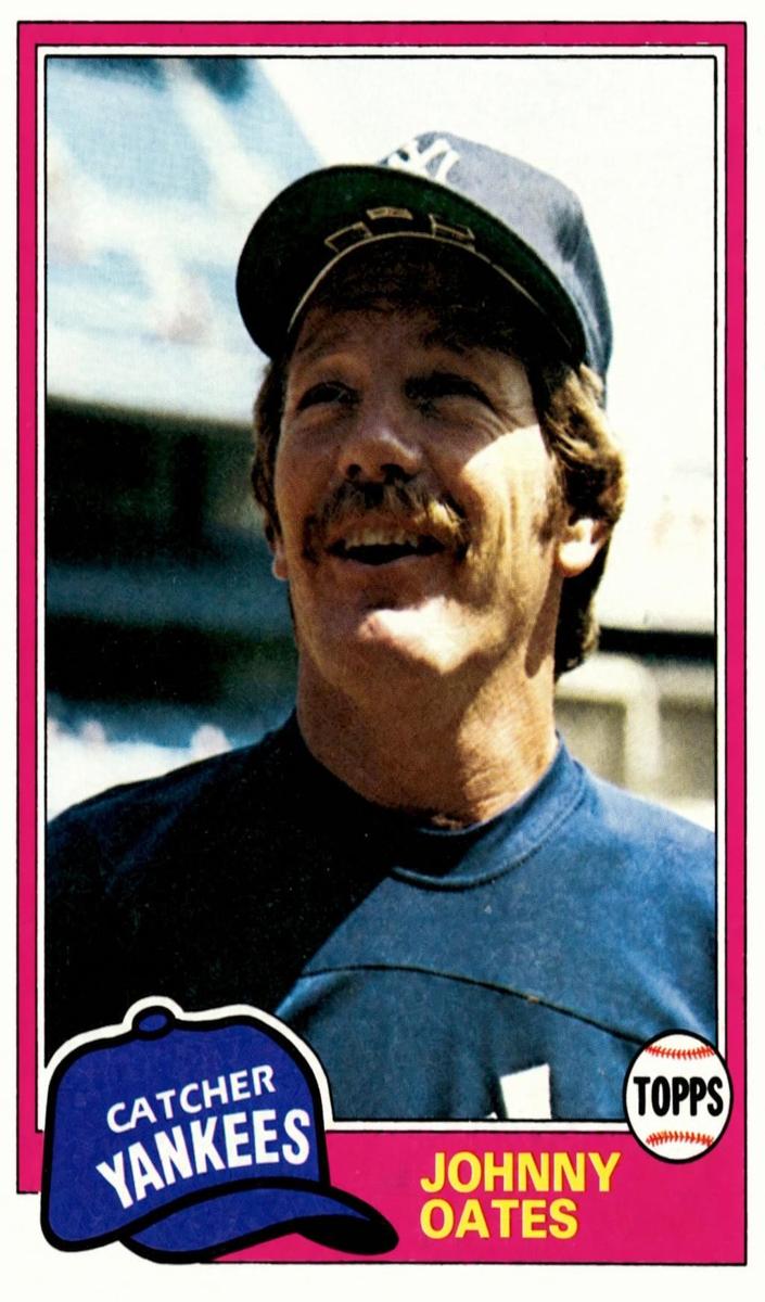 1981 Topps Johnny Oates #303 card