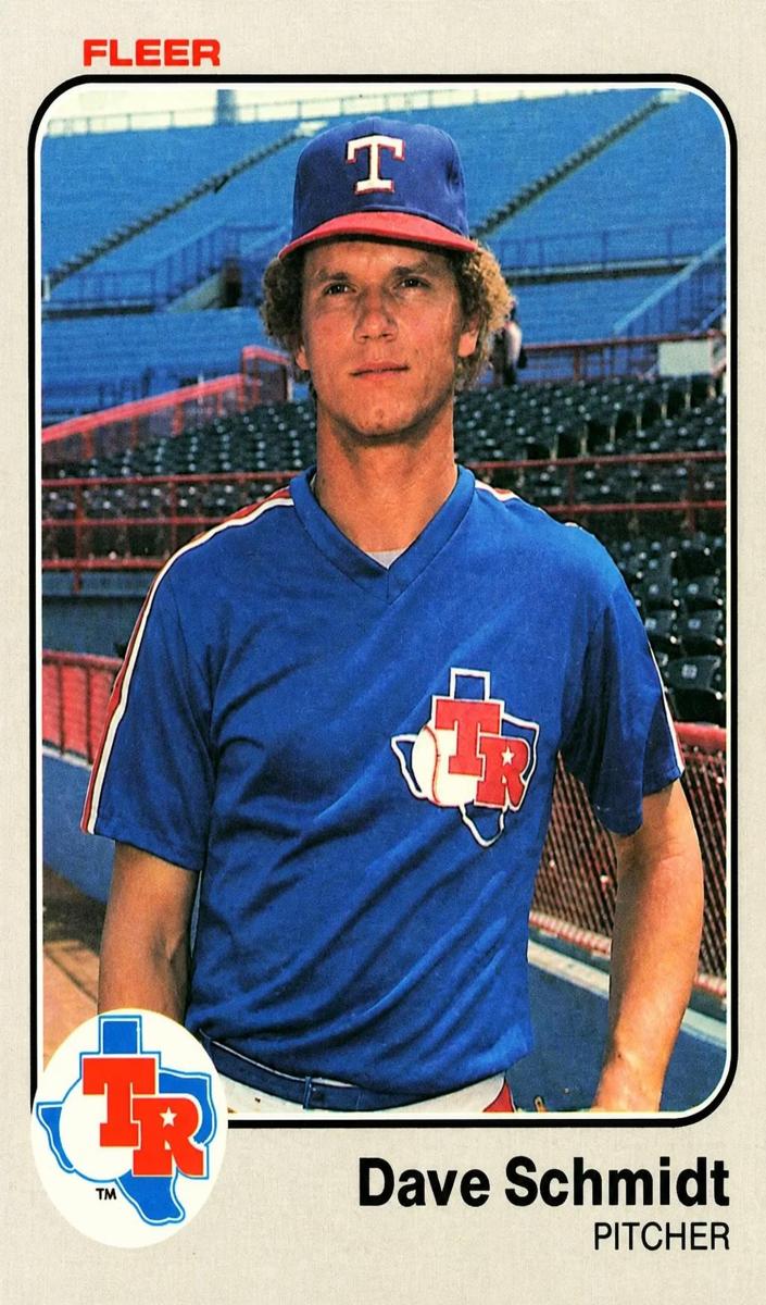 Dave Schmidt 1983 Fleer Baseball