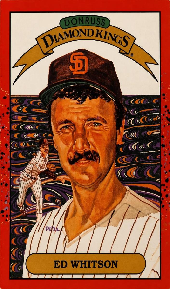 Ed Whitson 1990 Donruss Diamond Kings Baseball