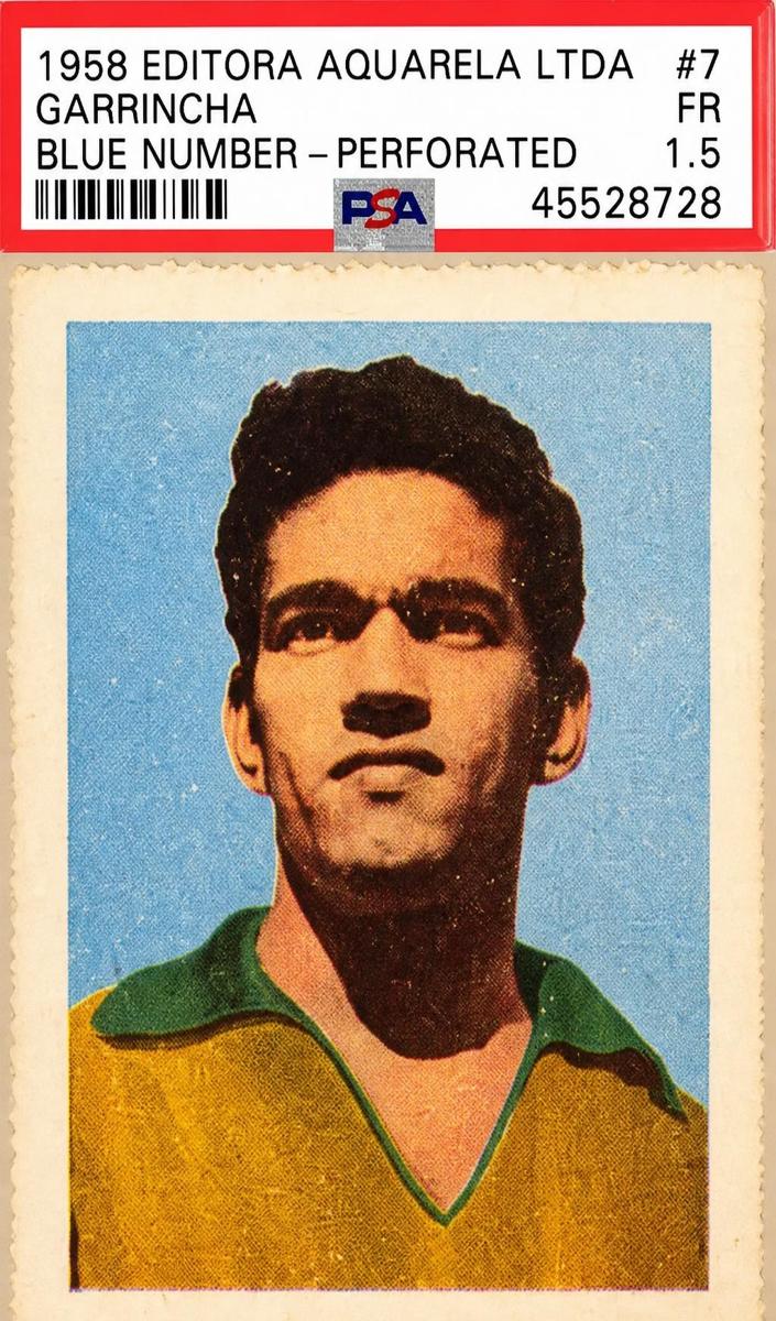 1958 Garrincha [Blue Number Perforated] #7