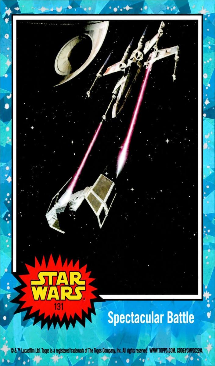 2022 Topps Chrome Sapphire Star Wars X-Wing #131 card