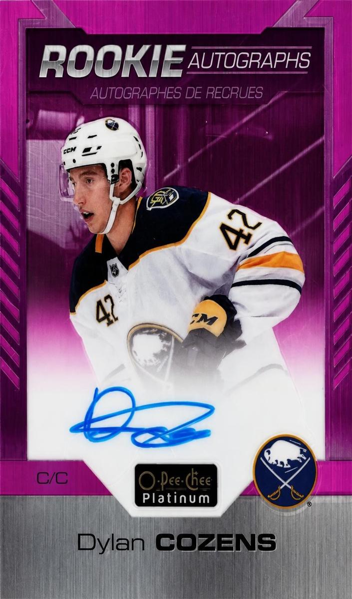 2020 O-Pee-Chee Platinum Dylan Cozens [Pink Matte] #R-DC card