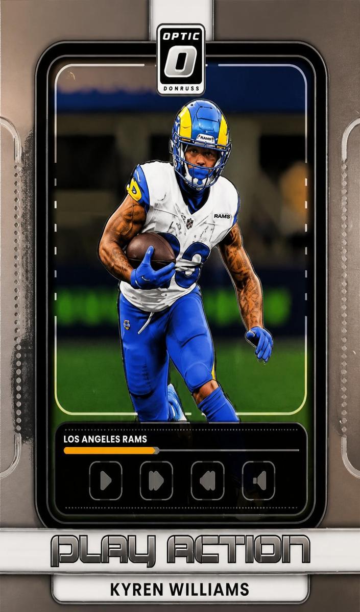 Kyren Williams 2025 Donruss Optic Football card