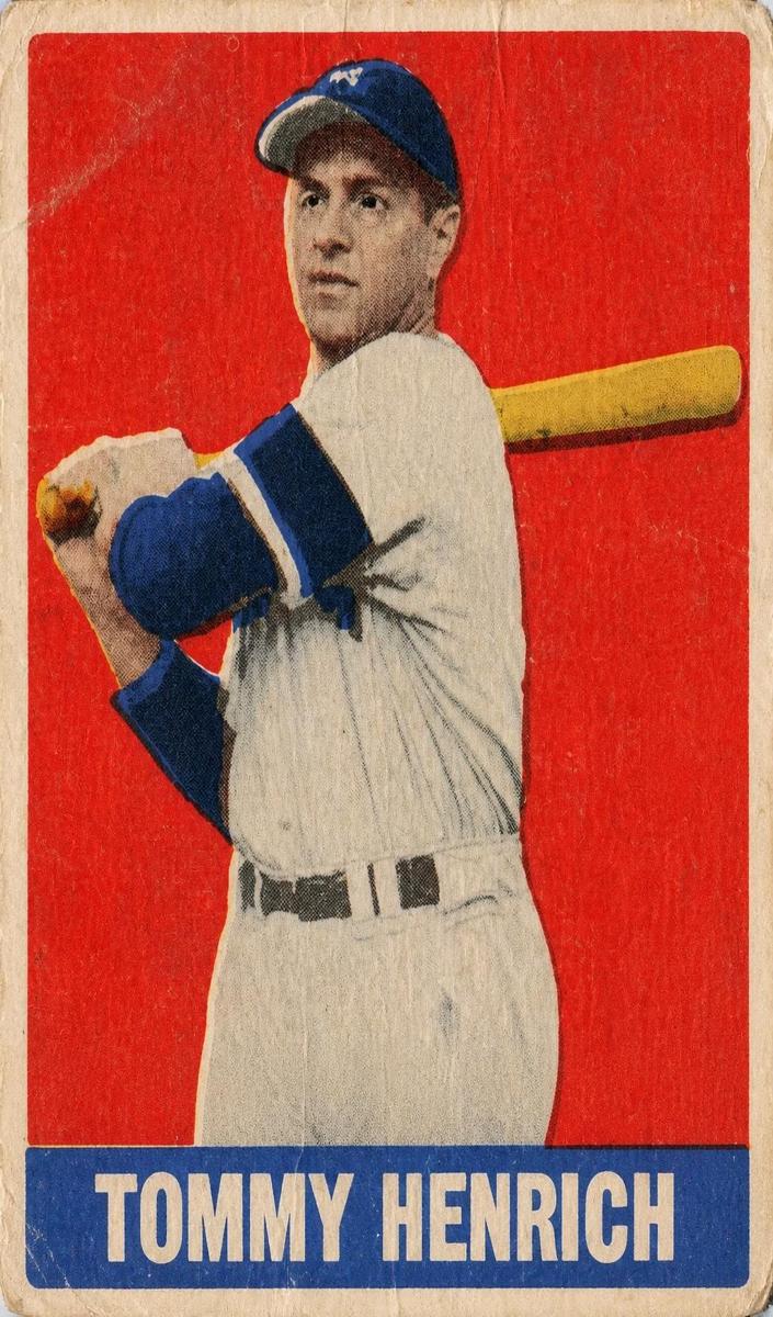 1948 Leaf Tommy Henrich #55 card
