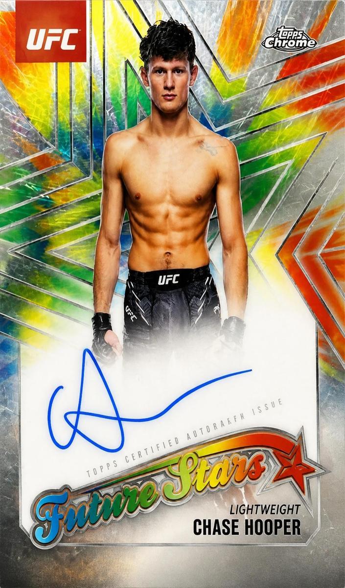 2025 Topps Chrome UFC Future Stars Autograph Chase Hooper #FSA-CH card