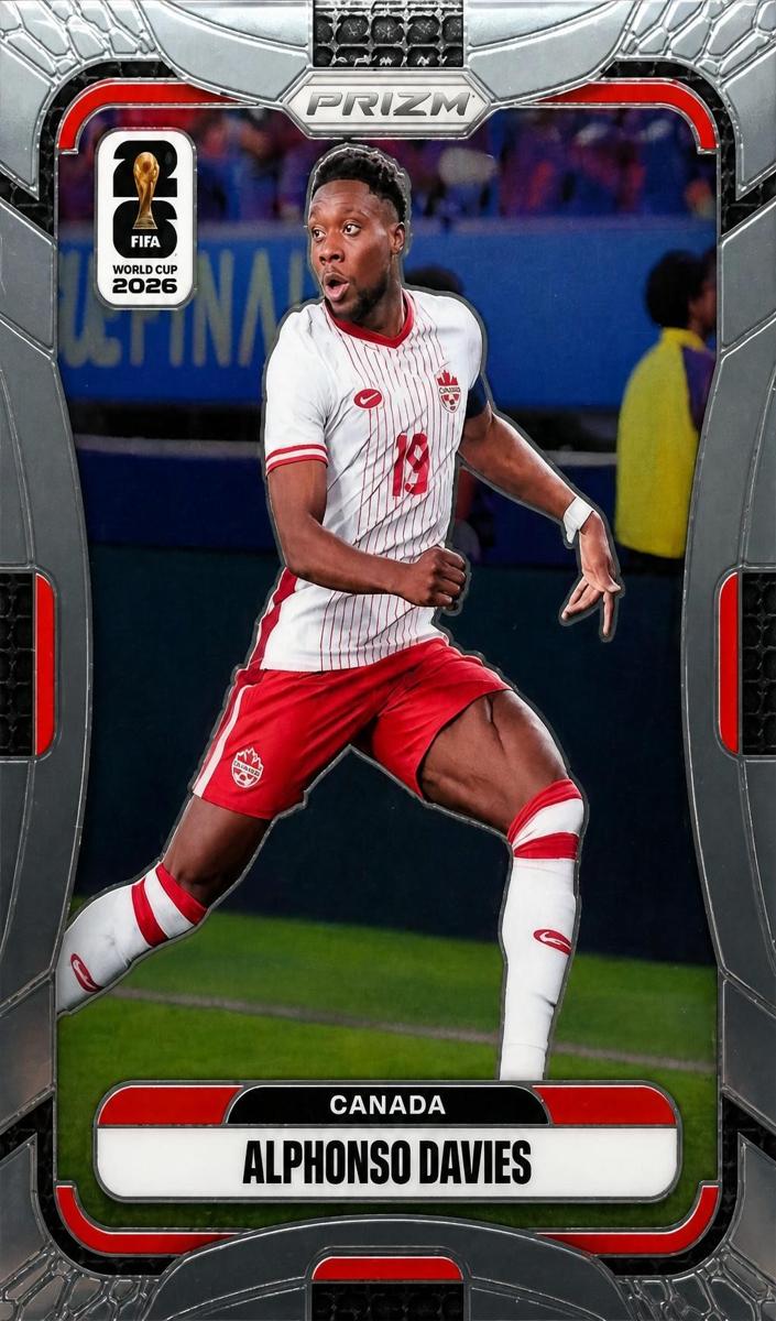 2026 Panini Prizm FIFA World Cup Alphonso Davies #165 card