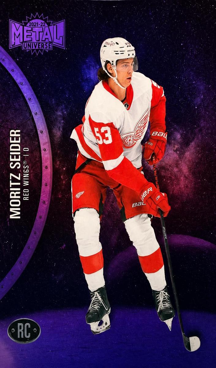2021 Skybox Metal Universe Moritz Seider [Purple Spectrum] #195 card