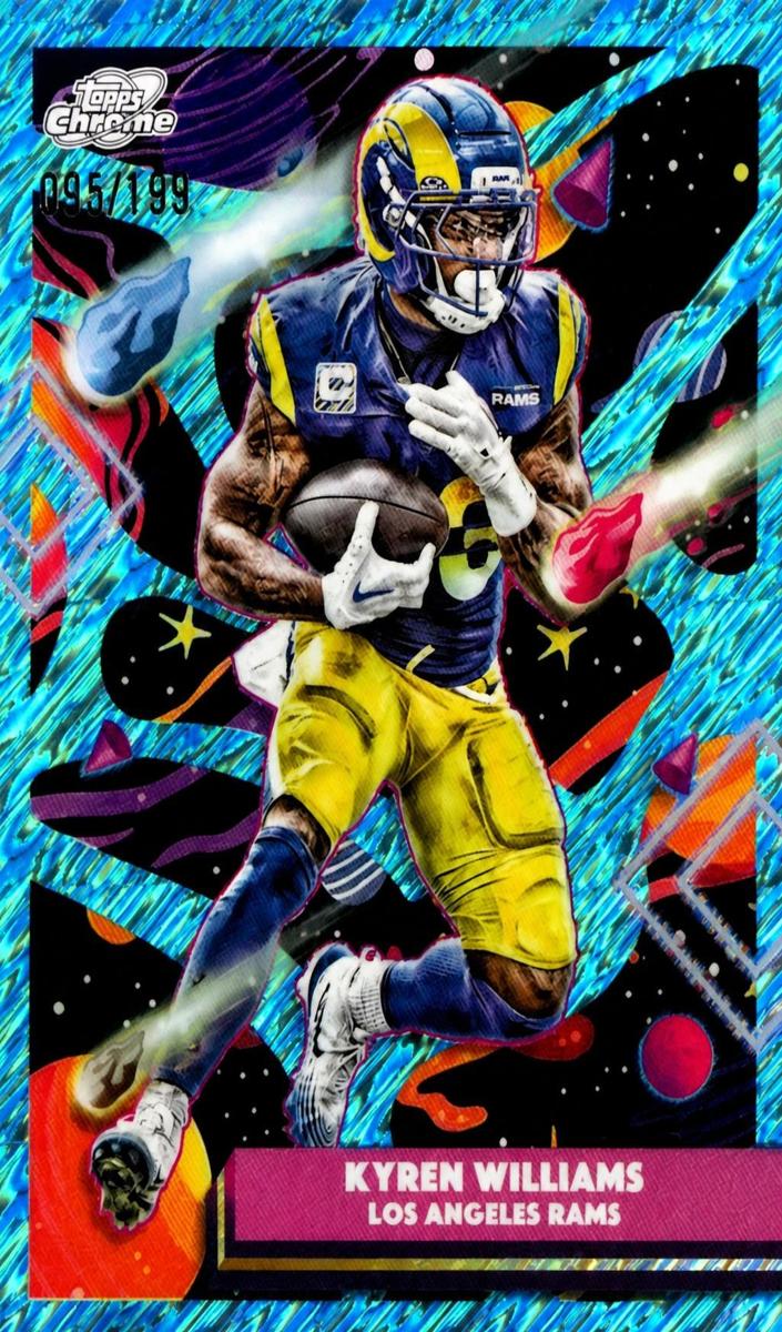 2025 Topps Cosmic Chrome Kyren Williams [Gold Interstellar Refractor] #57 card