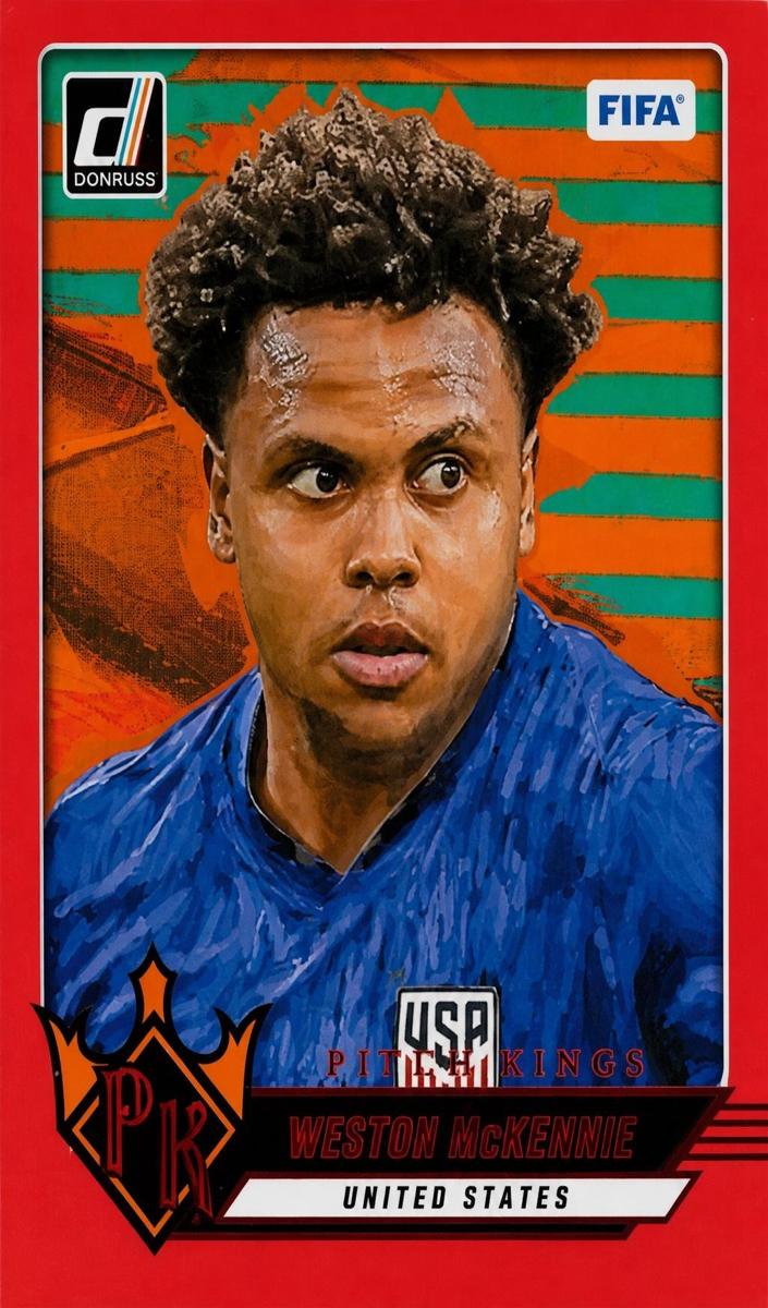 2024 Panini Donruss Weston McKennie [Red] #12 card
