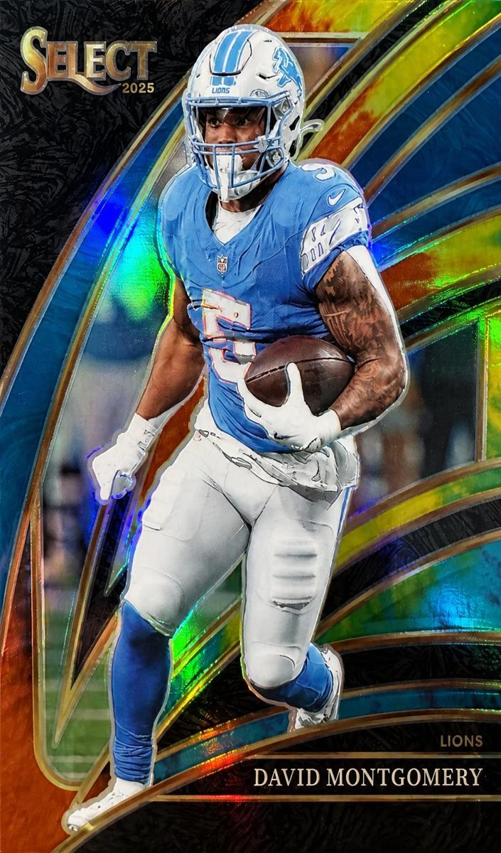 David Montgomery 2025 Select Football card