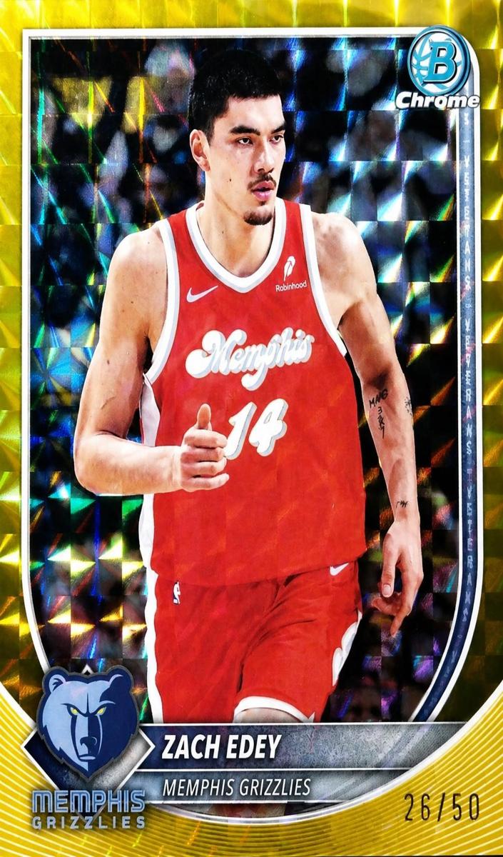 Zach Edey 2025 Bowman Basketball card