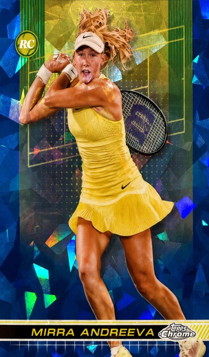 2024 Topps Chrome Sapphire Mirra Andreeva #81 card