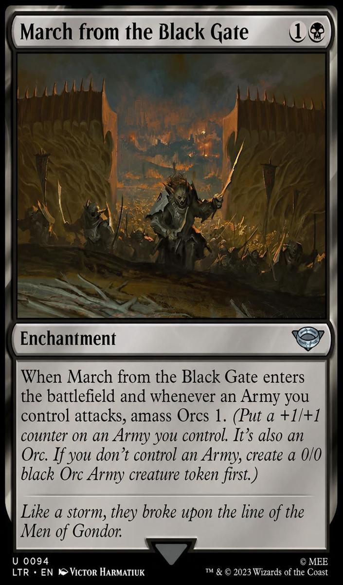 March from the Black Gate - 2023 Magic The Gathering Lord of Rings: Tales of Middle-earth