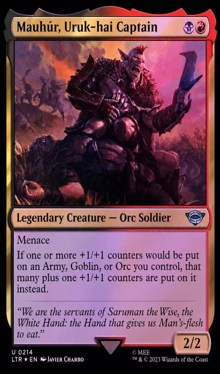 2023 Mauhur, Uruk-hai Captain [Foil] #214