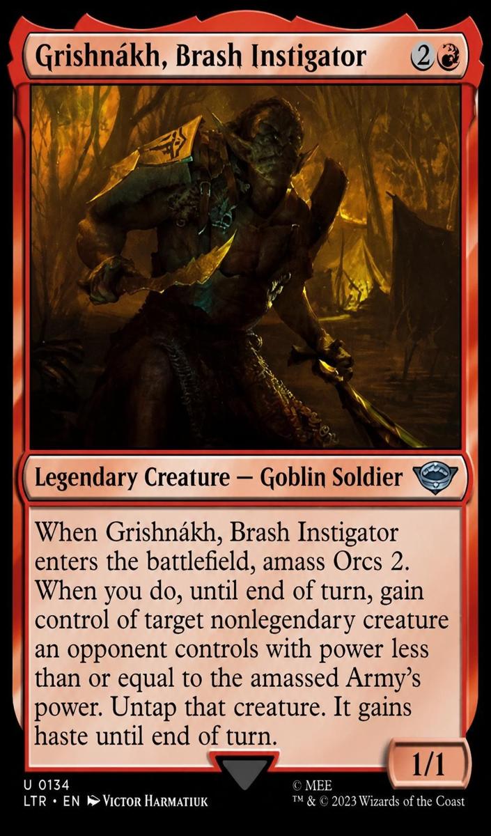 2023 Grishnakh, Brash Instigator #134