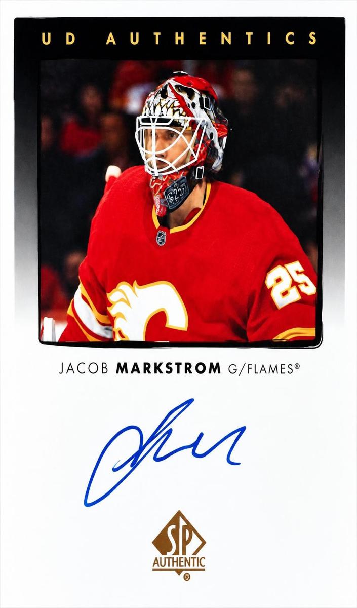 2022 SP Authentic Jacob Markstrom #UDA-JM card