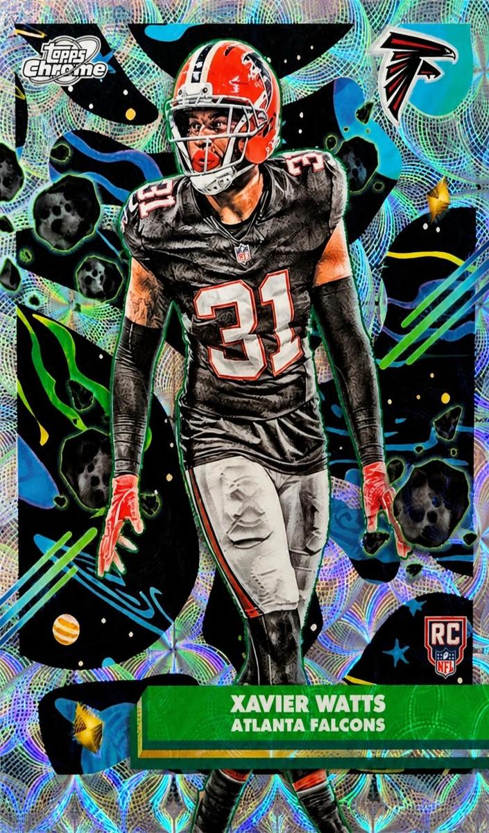 2025 Topps Cosmic Chrome Xavier Watts [Aqua Equinox Refractor] #106 card