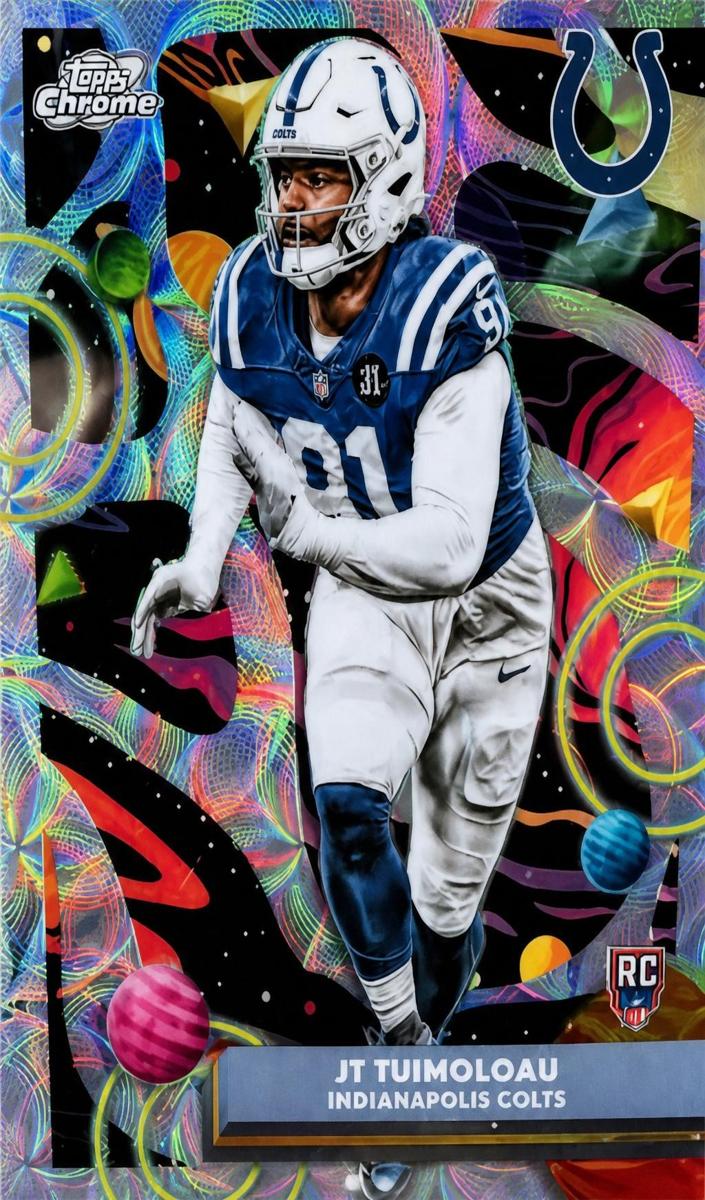 2025 Topps Cosmic Chrome JT Tuimoloau [Nucleus Refractor] #144 card