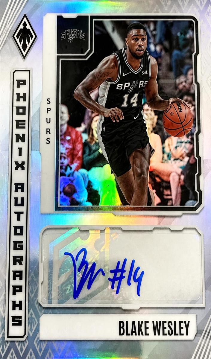 2023 Panini Phoenix Blake Wesley #PA-BWE card