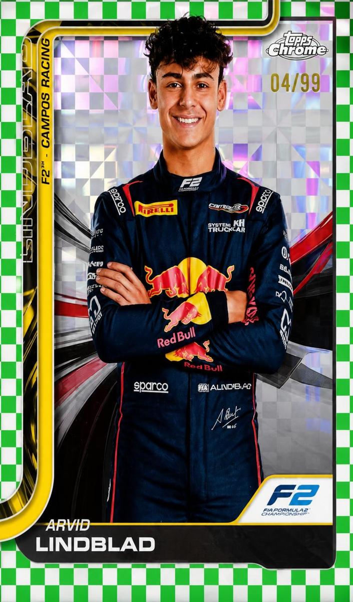 2025 Arvid Lindblad [Green Checker Flag Refractor] #23