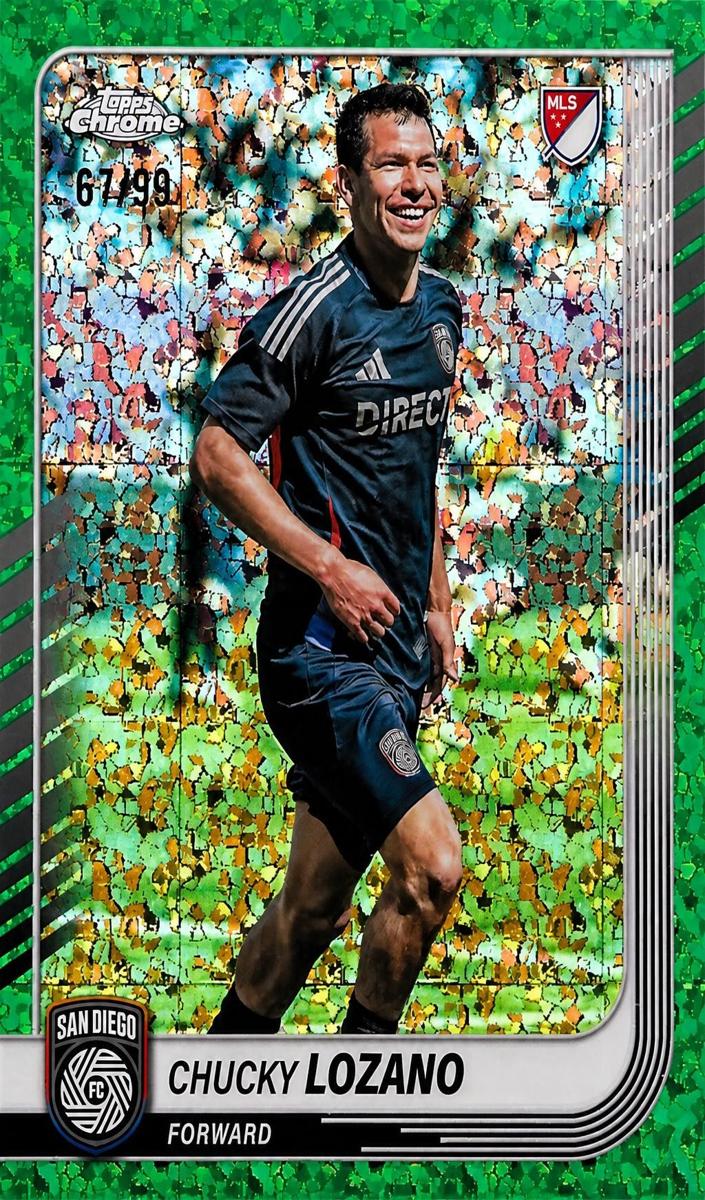 Chucky Lozano 2025 Chrome MLS Soccer card