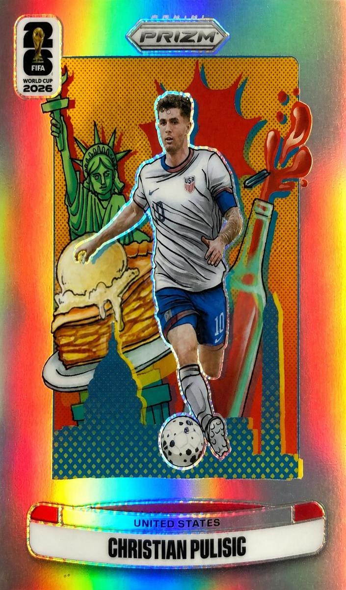 Christian Pulisic 2026 Panini Prizm FIFA World Cup National Landmarks Soccer