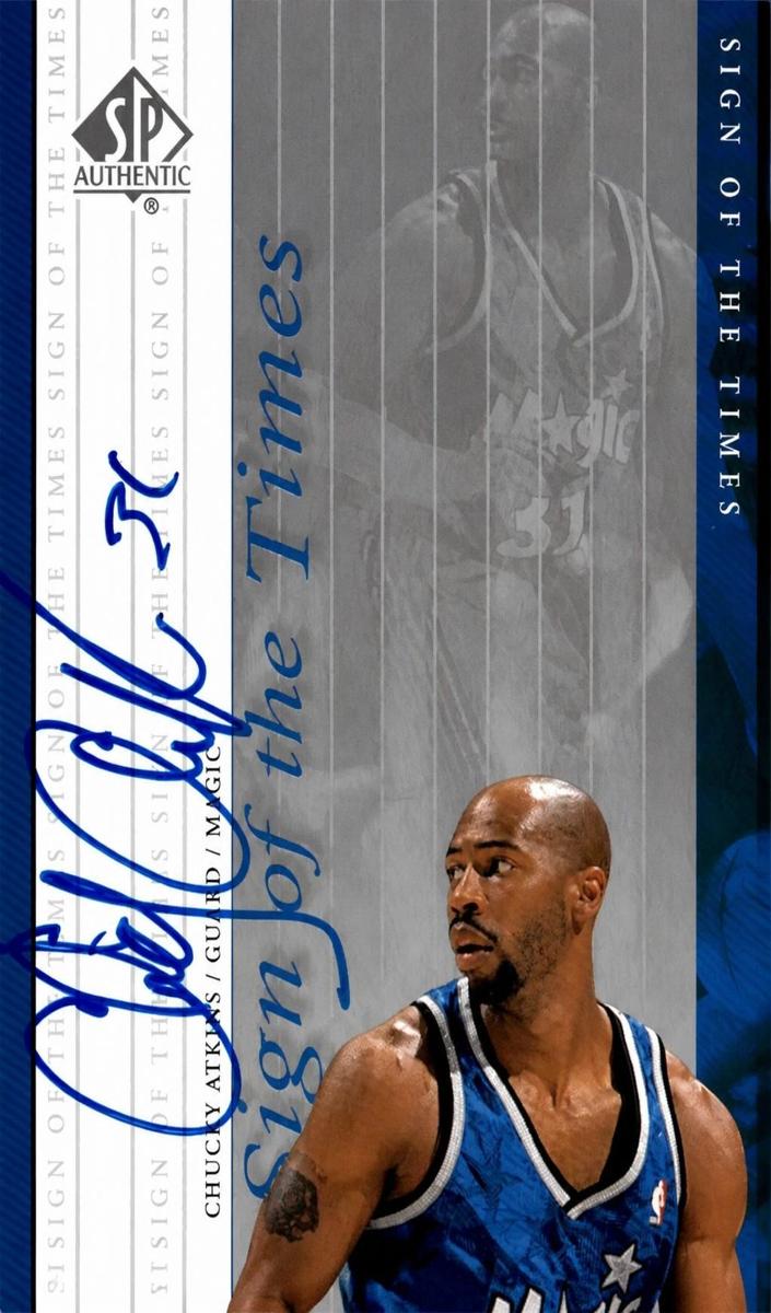 1999 SP Authentic Chucky Atkins #CA card