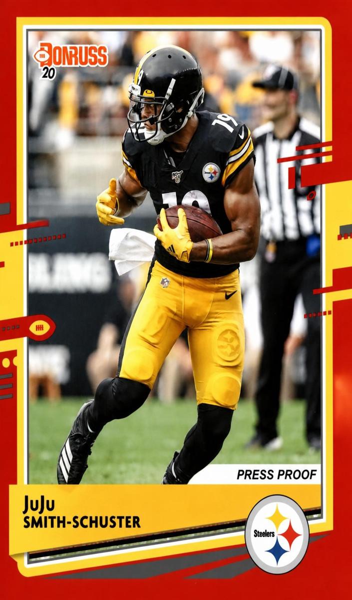 2020 Panini Donruss JuJu Smith-Schuster #214 card