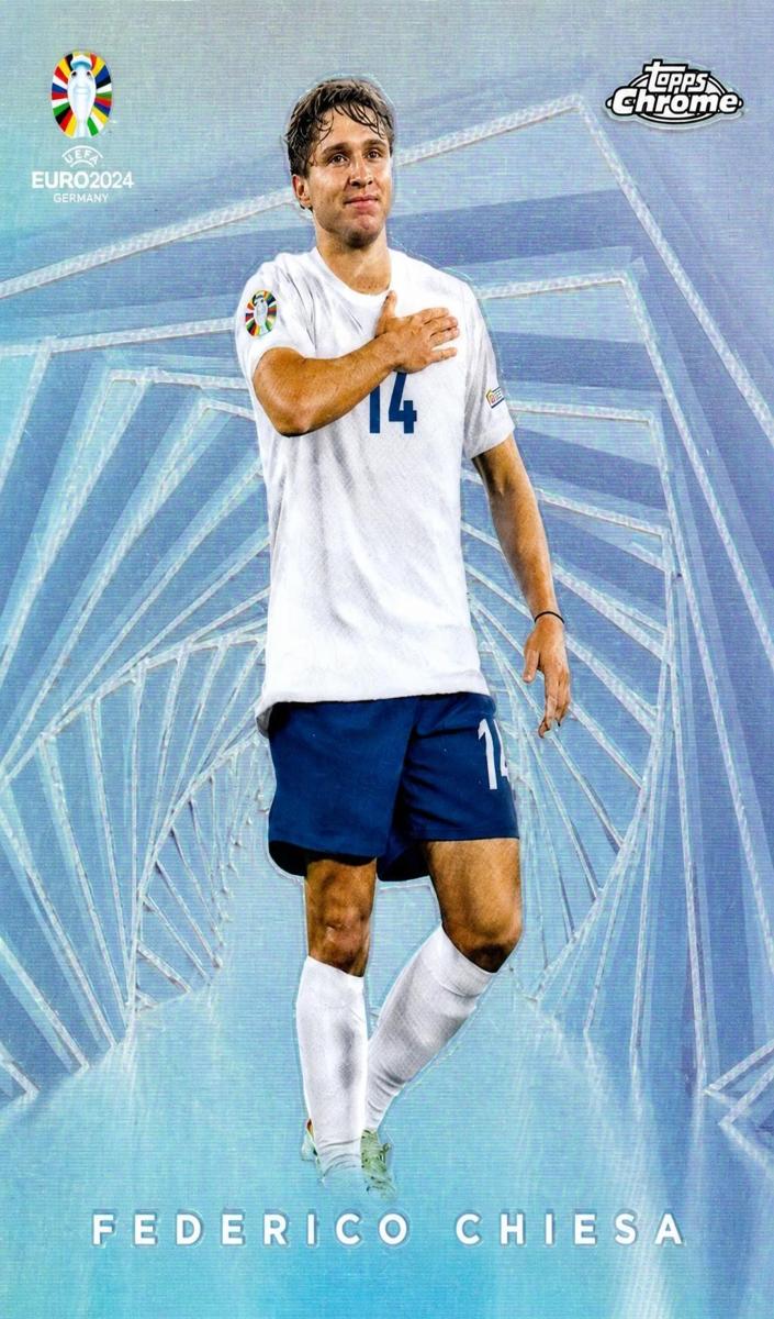 2024 Topps Chrome UEFA Euro Federico Chiesa #H-11 card