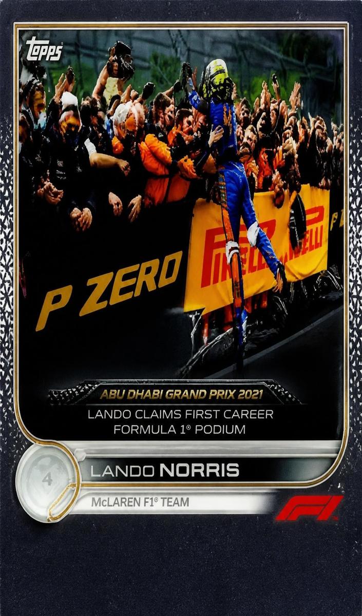 2022 Topps Chrome F1 Lando Norris #174 card