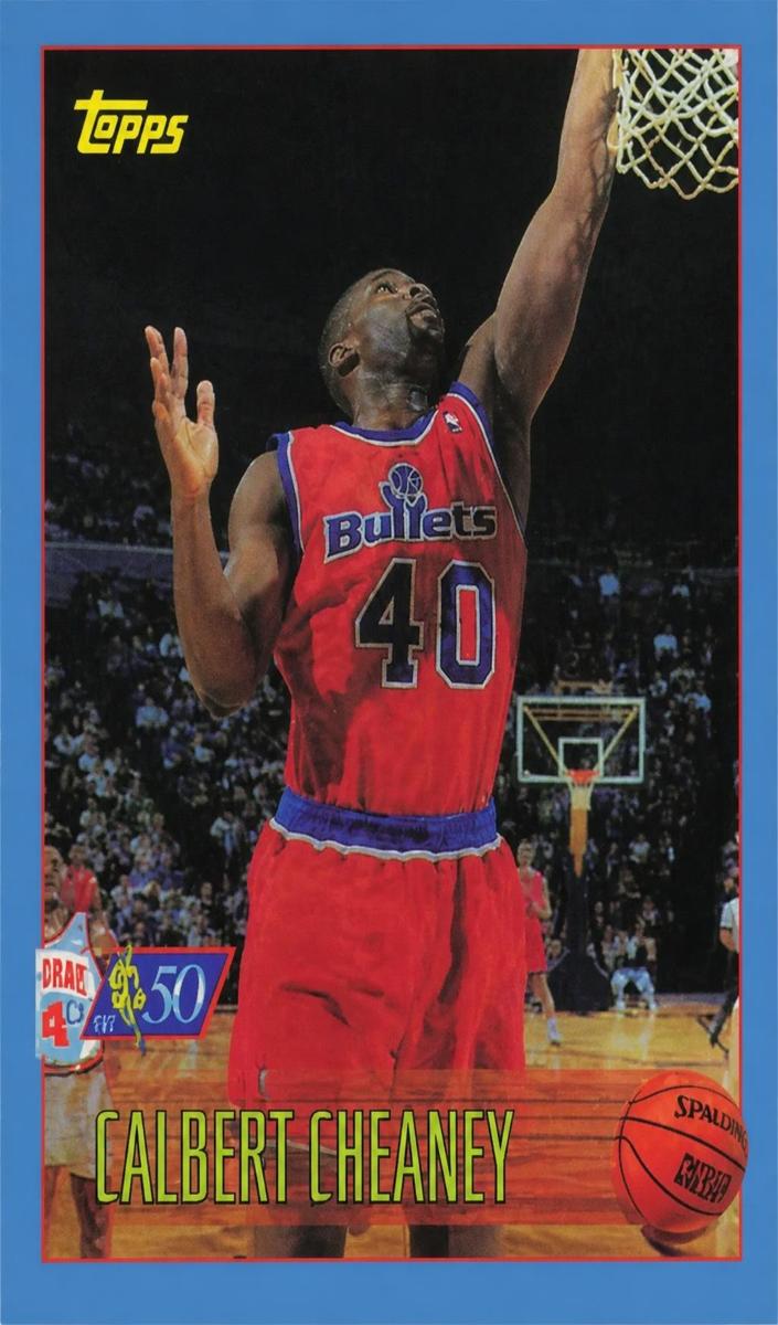 1996 Topps Chrome Calbert Cheaney #89 card